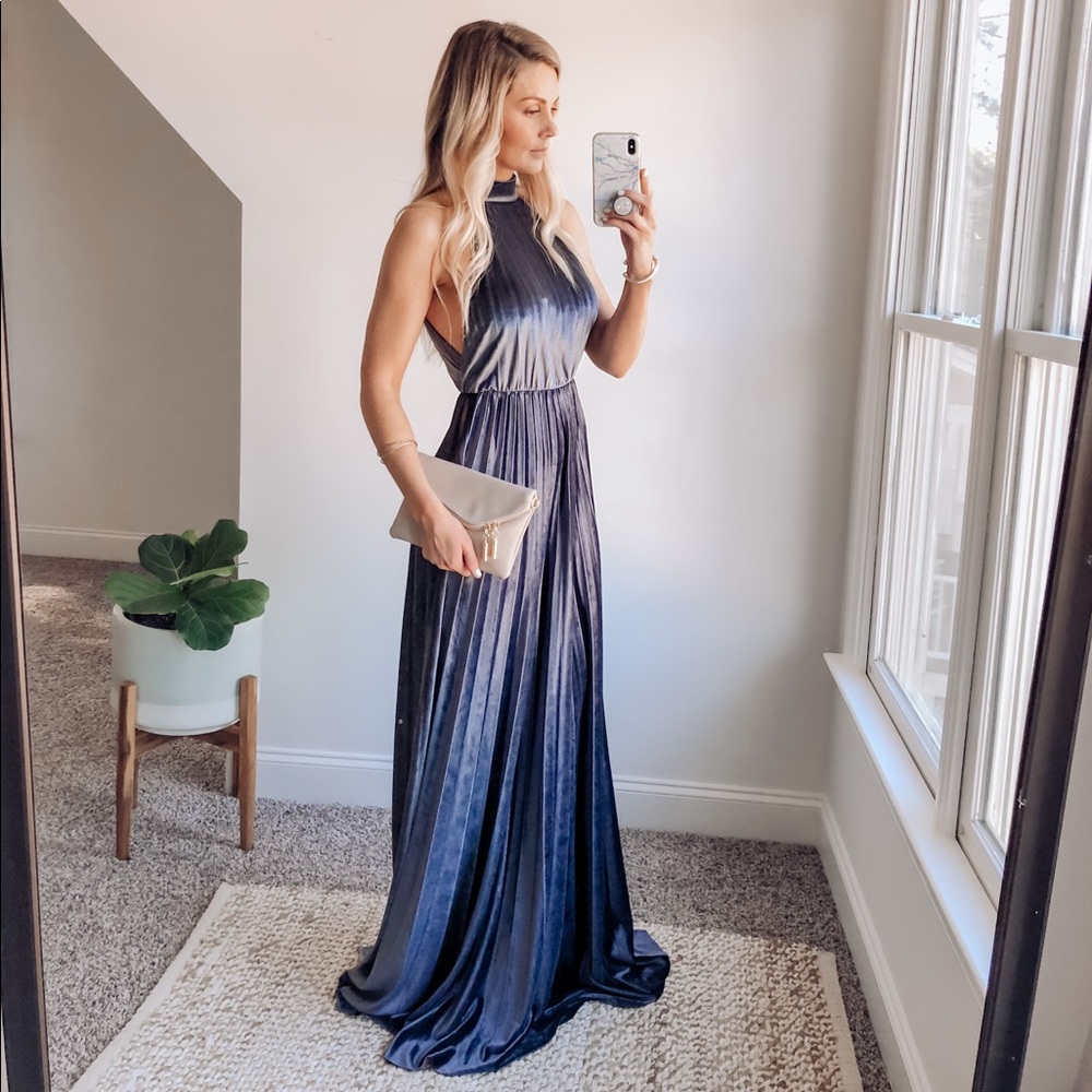 ASOS Velvet Gown - open back